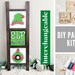 Leaning Ladder Elf on Duty DIY Paint Kit | Home Decor Laser Cut Wood Blanks | Paint Kits