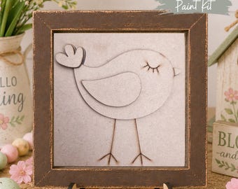 Spring Bird Paint Kit: Interchangeable Ladder/Frame Tile