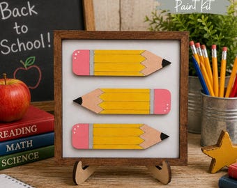 DIY Pencils Back to School Paint Kit: Interchangeable Ladder/Frame Insert