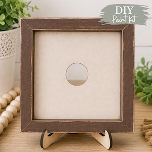 Cornice in legno intercambiabile per cartelli / Cornice espositiva per kit di pittura fai-da-te / Adatta agli inserti quadrati stagionali di Magnolia Kay