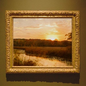 Sunset, digital oil painting By Crystal Blackledge ~ Fine art digital print