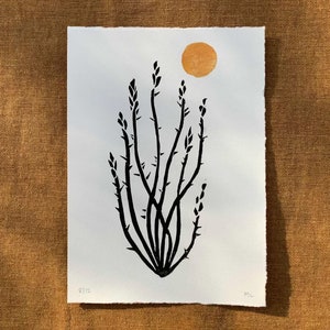 Ocotillo | Desert Series | Block Print