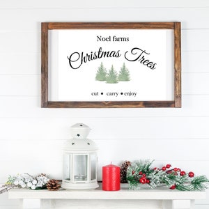 Christmas tree farm sign, digital download, minimalist christmas, modern christmas, Christmas decor, White christmas, christmas printable
