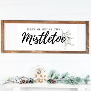 Meet me under the mistletoe, digital download, christmas printable, modern christmas, modern christmas decor, christmas wall art, mistletoe