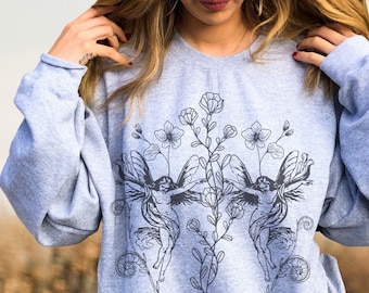 Fairycore Fairy Grunge Clothes Fairygrunge Goth Fairycore Cottagecore Shirt Grunge Fairycore Clothes Fairycore Clothing Witchy Sweatshirt