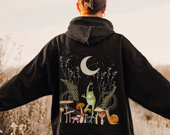 Fairycore Clothing Goblincore Grunge Alt Mushroom Hoodie Cottagecore Cottage Core Mystical Shirt Dark Aesthetic Oversized Hoodie Trendy