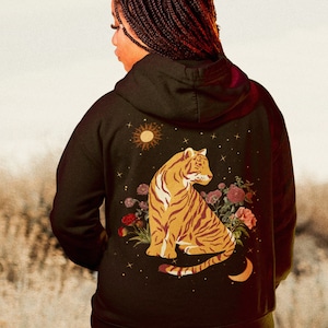 Embroidered tiger hoodie online