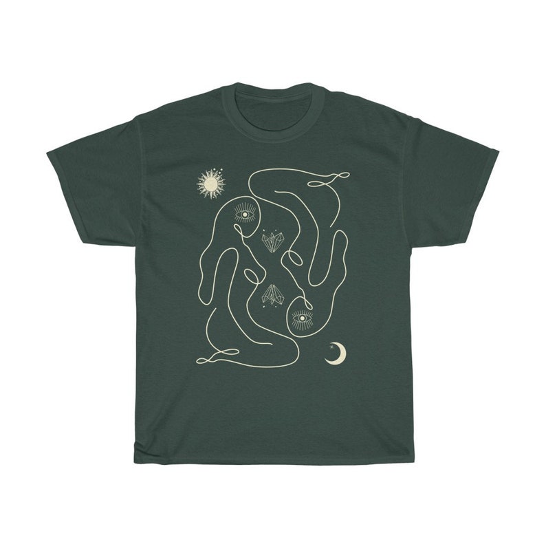 Celestial Shirt Trippy Shirt Occult Shirt Moon Shirt Women Child Witchy Shirt Sunshine Shirt Moon Light Girl Power Shirt Spiritual Oversized image 6