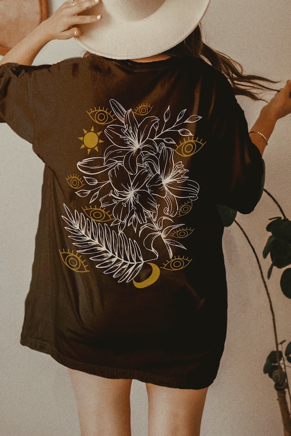 Third Eye Oversized T Shirt Moon Shirt Celestial Shirt