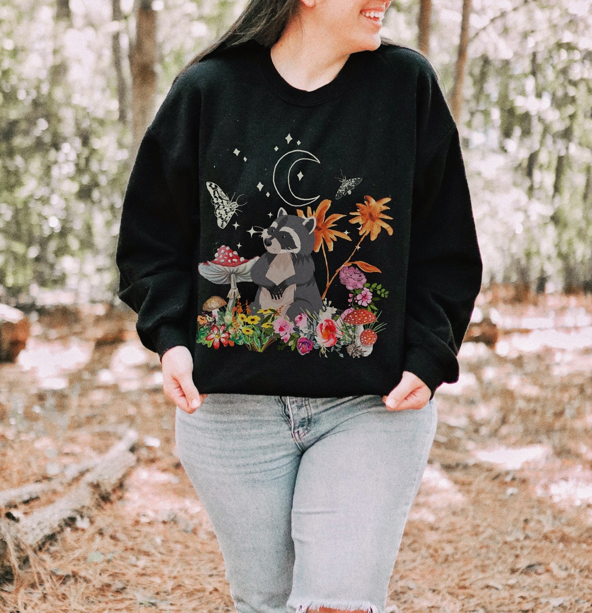 Racoon sweatshirt Clearance