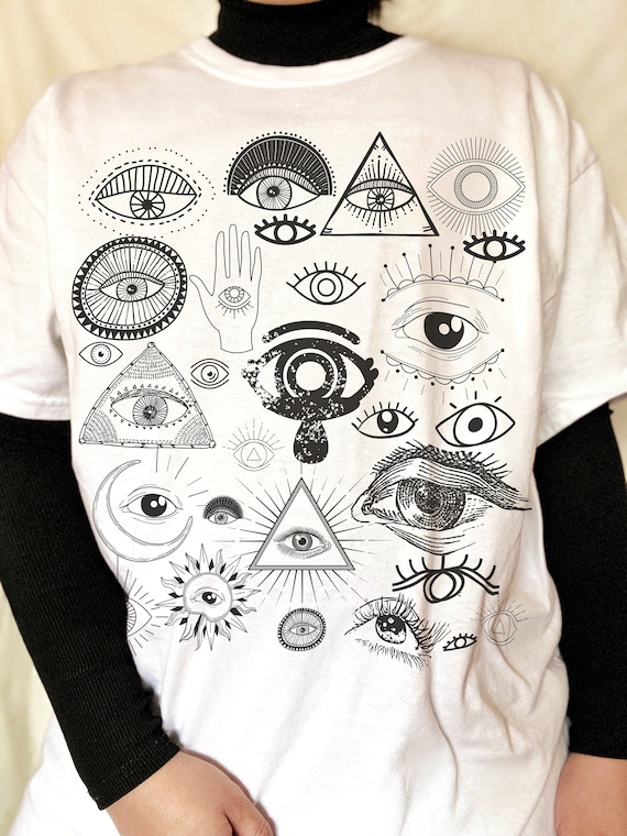 Evil Eye Shirt Good Energy Shirt Mystical Shirt 90s