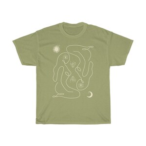 Celestial Shirt Trippy Shirt Occult Shirt Moon Shirt Women Child Witchy Shirt Sunshine Shirt Moon Light Girl Power Shirt Spiritual Oversized image 5