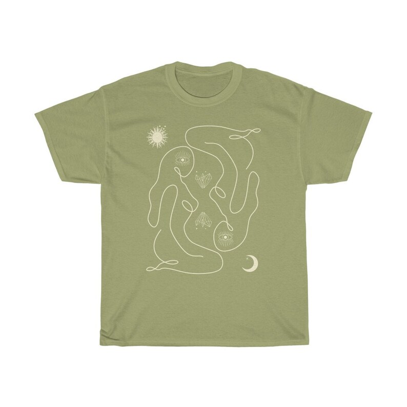 Celestial Shirt Trippy Shirt Occult Shirt Moon Shirt Women Child Witchy Shirt Sunshine Shirt Moon Light Girl Power Shirt Spiritual Oversized image 5