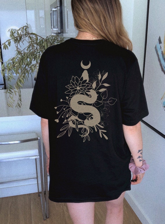 Witch Shirt Oversized Tshirt Snake 