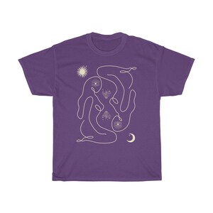 Celestial Shirt Trippy Shirt Occult Shirt Moon Shirt Women Child Witchy Shirt Sunshine Shirt Moon Light Girl Power Shirt Spiritual Oversized image 2