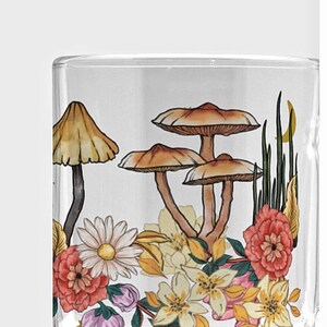 Mushroom Mug Cottagecore Mug Mushroom Cup Magic Mushroom Gift Decor Garden Mug Decoration Mountain Iced Coffee Glass Indie Room Decor image 5