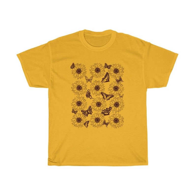 Sonnenblume Shirt Cottage Core Kleidung Gärten Shirt Save the Bees Plant Lady Earth Day Botanisches Shirt Bild 4