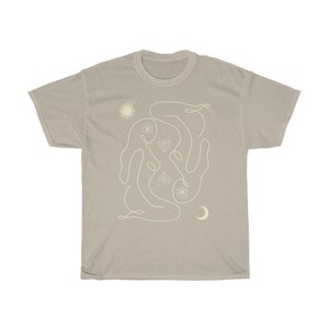 Celestial Shirt Trippy Shirt Occult Shirt Moon Shirt Women Child Witchy Shirt Sunshine Shirt Moon Light Girl Power Shirt Spiritual Oversized image 4