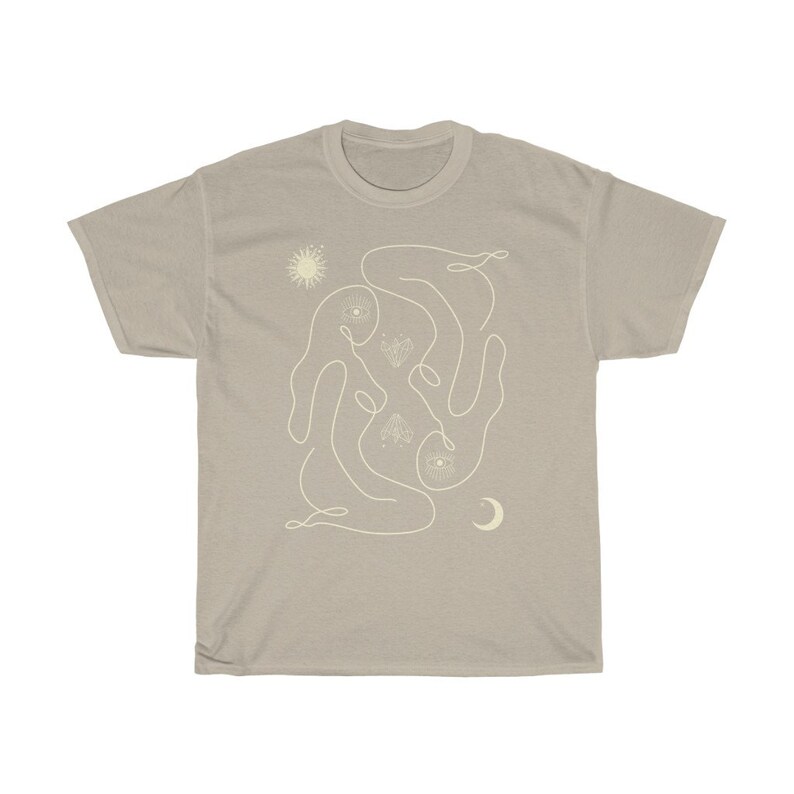 Celestial Shirt Trippy Shirt Occult Shirt Moon Shirt Women Child Witchy Shirt Sunshine Shirt Moon Light Girl Power Shirt Spiritual Oversized image 4