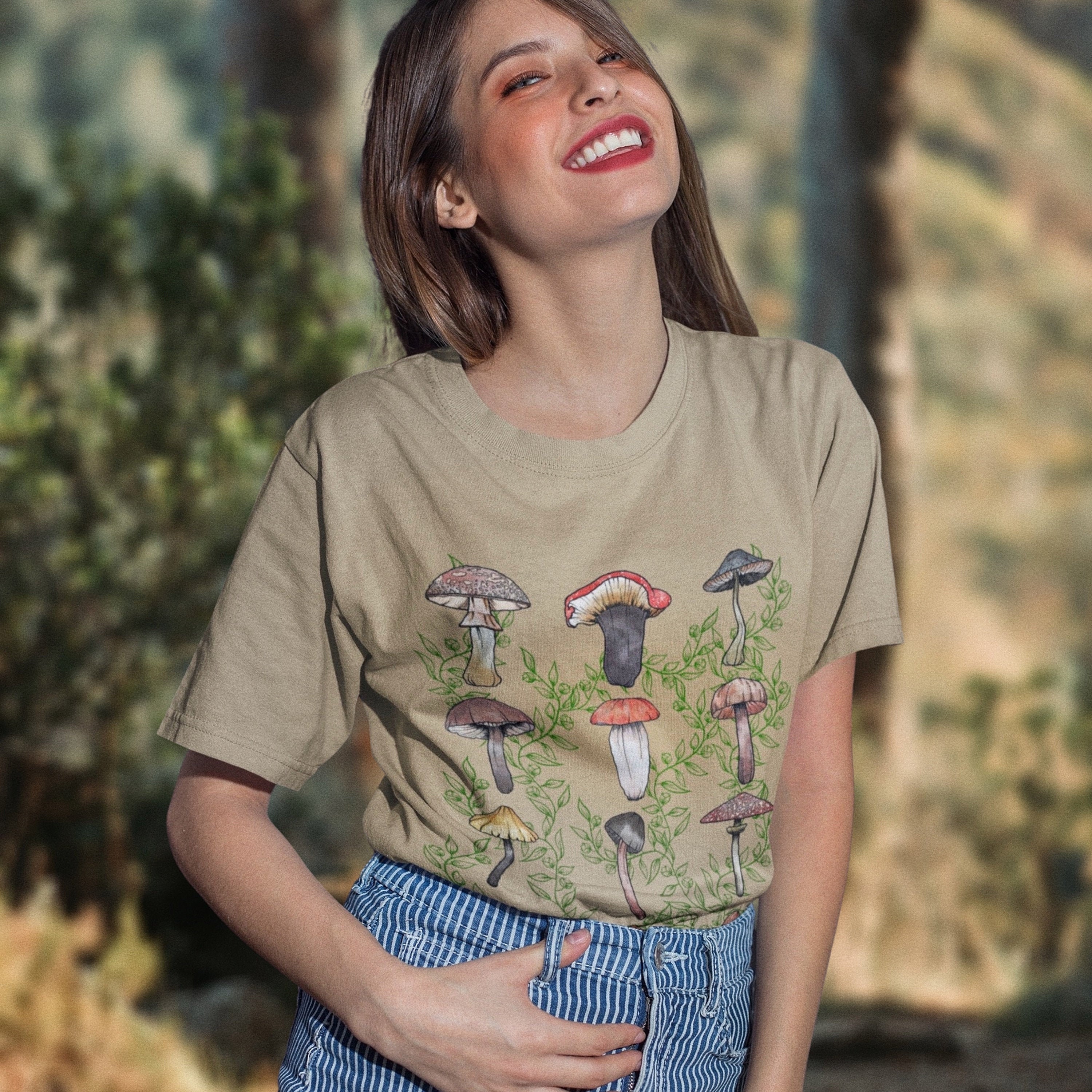 Mushroom Shirt Cottagecore Clothing 