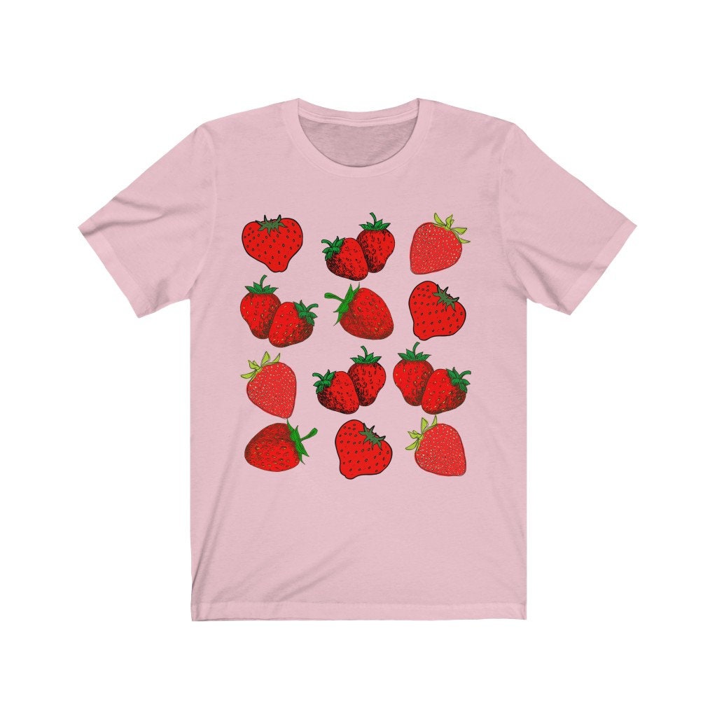 Cottagecore Clothing Strawberry Shirt Strawberry Clothes | Etsy