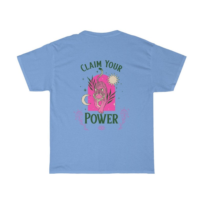 Y2K Shirt Growth Mindset Shirt Easy Tiger Shirt Tiger Graphic Tee Wild Animal Shirt Graphic Tiger Tee Preppy Clothes Indie Clothes Carolina Blue
