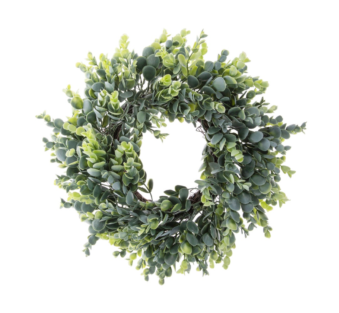 Wreath  Eucalyptus  Boxwood  Lambs Ear  Lavender