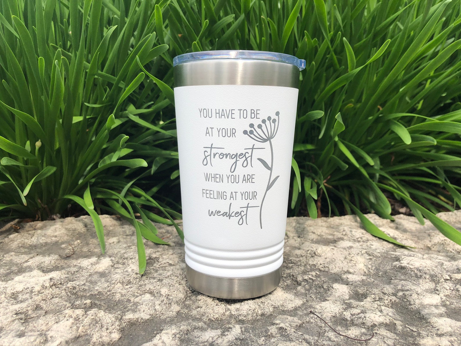 Custom Laser Engraved Travel Mug Stainless Steel 16 Oz. Etsy