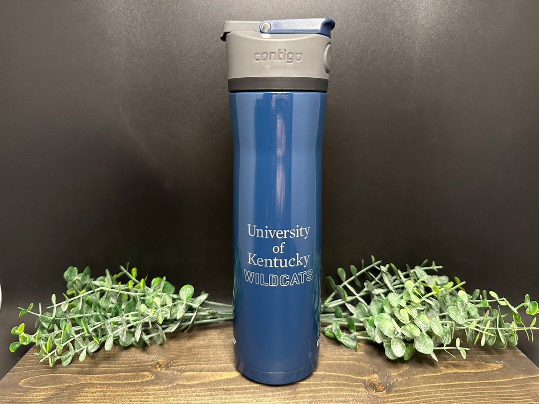 Personalized Contigo Cortland Chill 2.0 Stainless Steel Vacuum-insulated Water Bottle With Spill-proof Lid, 24oz, Blueberry - Etsy Australia