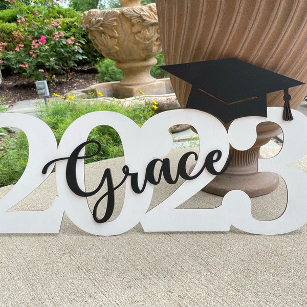Class of 2023 Sign for Pictures  |  Senior Graduation Décor  |  Personalized 3D Photo Prop