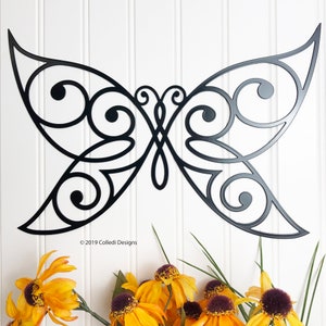 Butterfly Metal Wall Art,  Butterfly Whimsical Design, Butterfly Home Decor