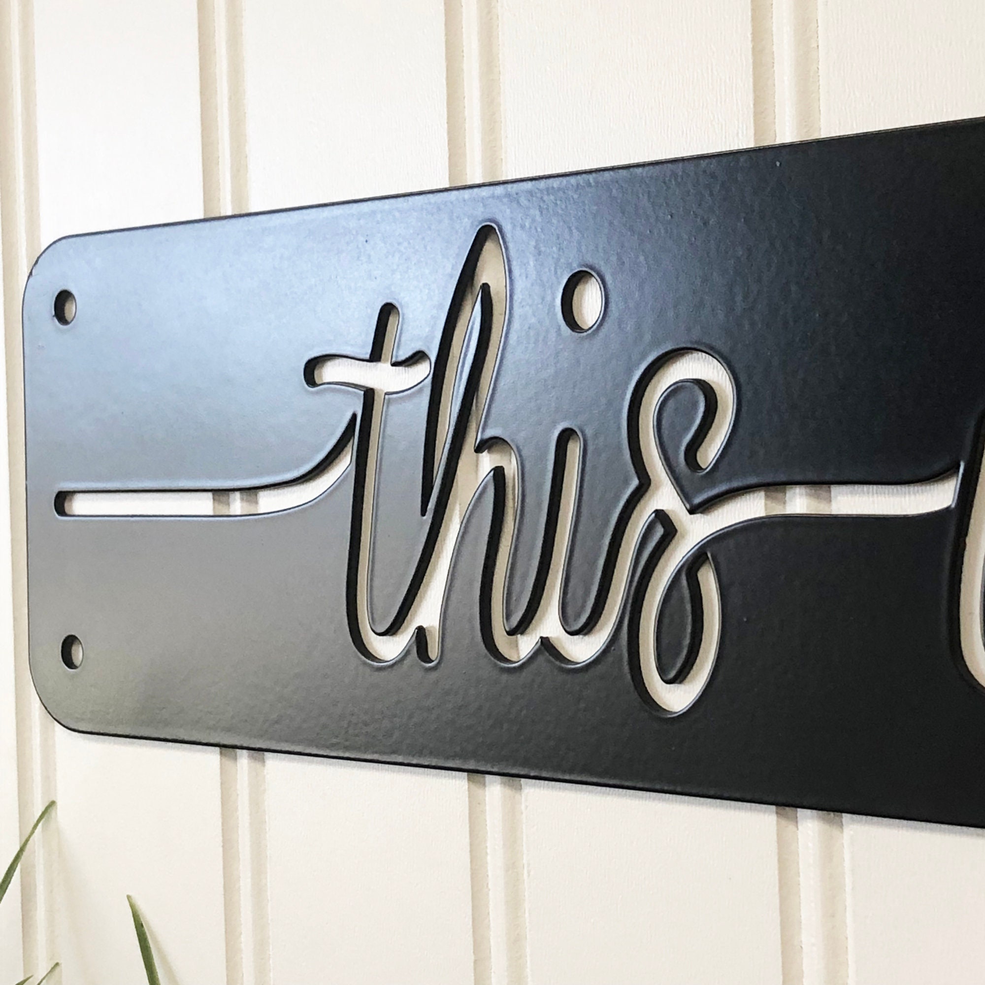 This is Us Framed Metal Wall Art Word Phrase Metal Art Etsy