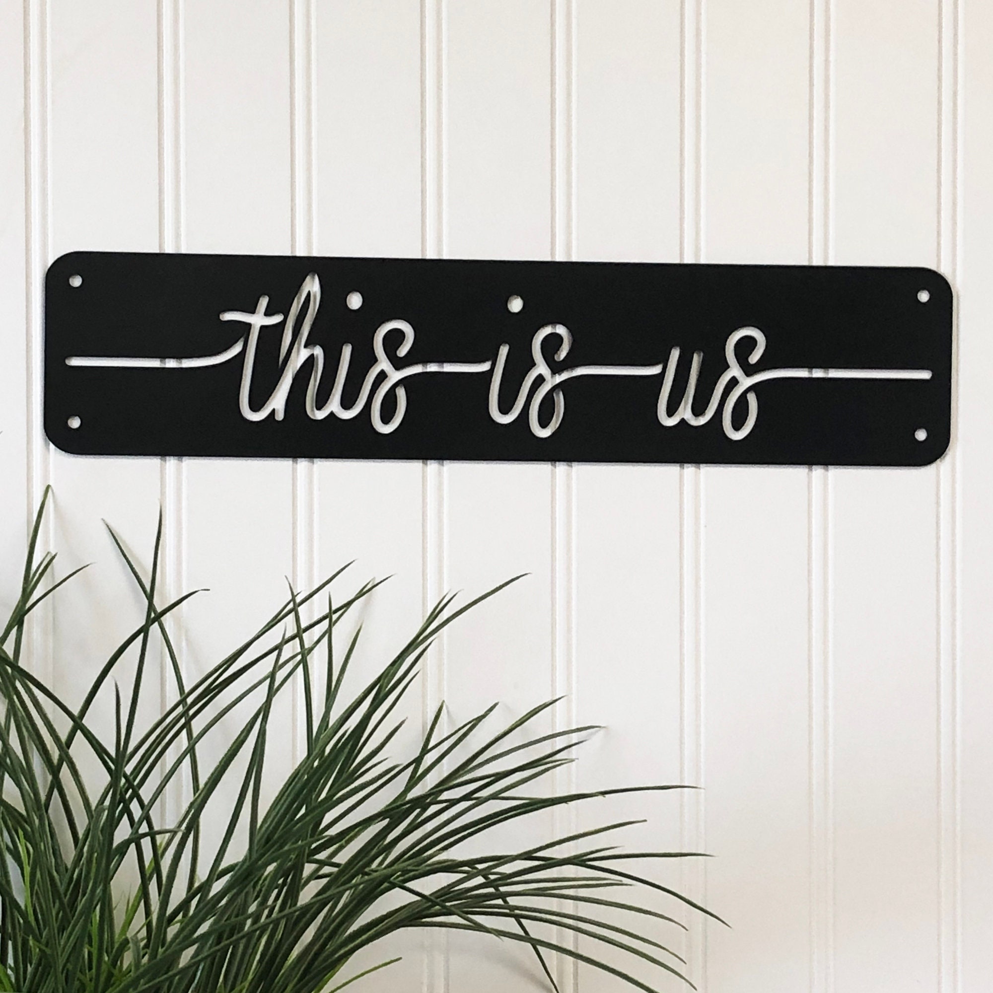 This is Us Framed Metal Wall Art Word Phrase Metal Art Etsy