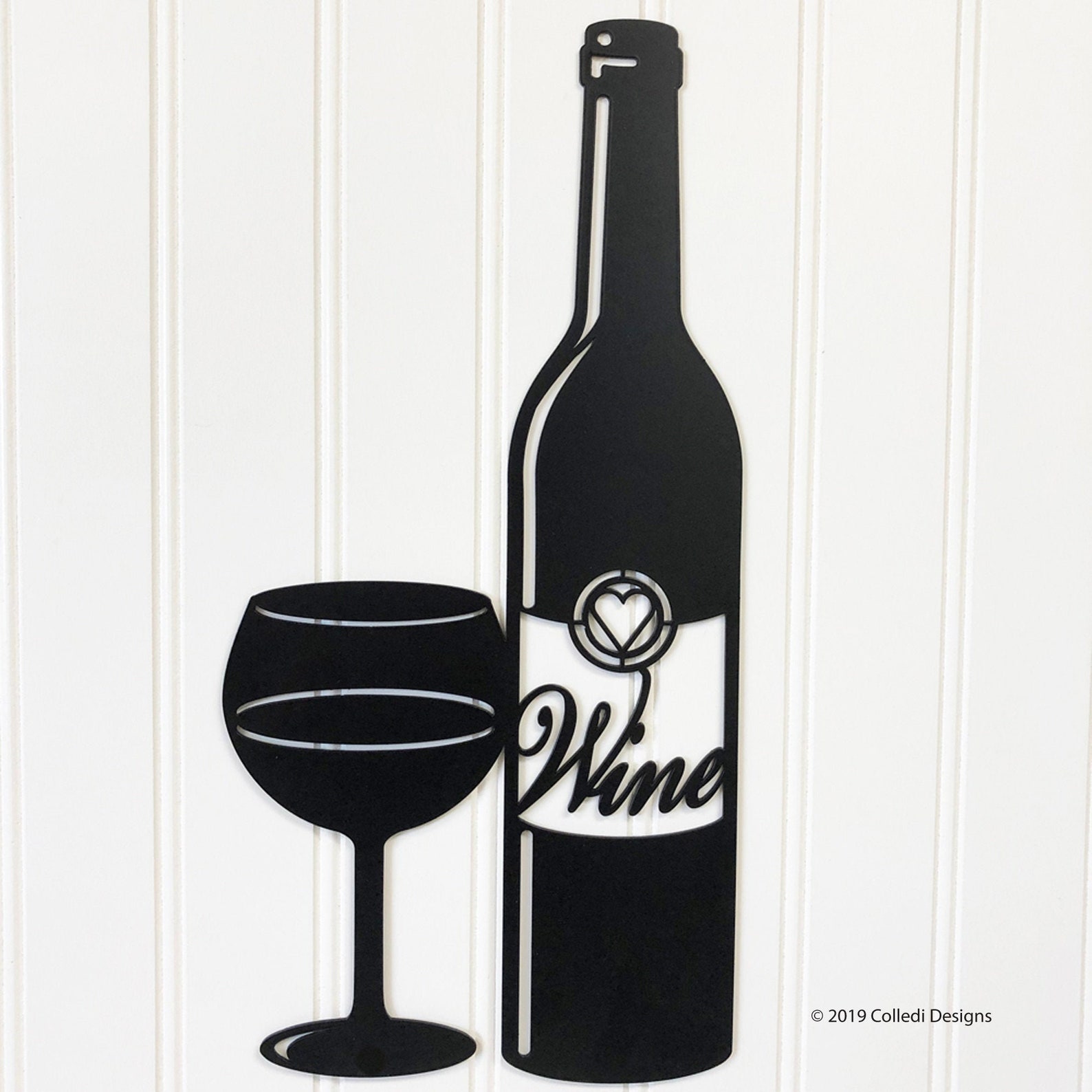 Wine Bottle Metal Wall Art Wine Lover Gift Wine Lover Home Etsy