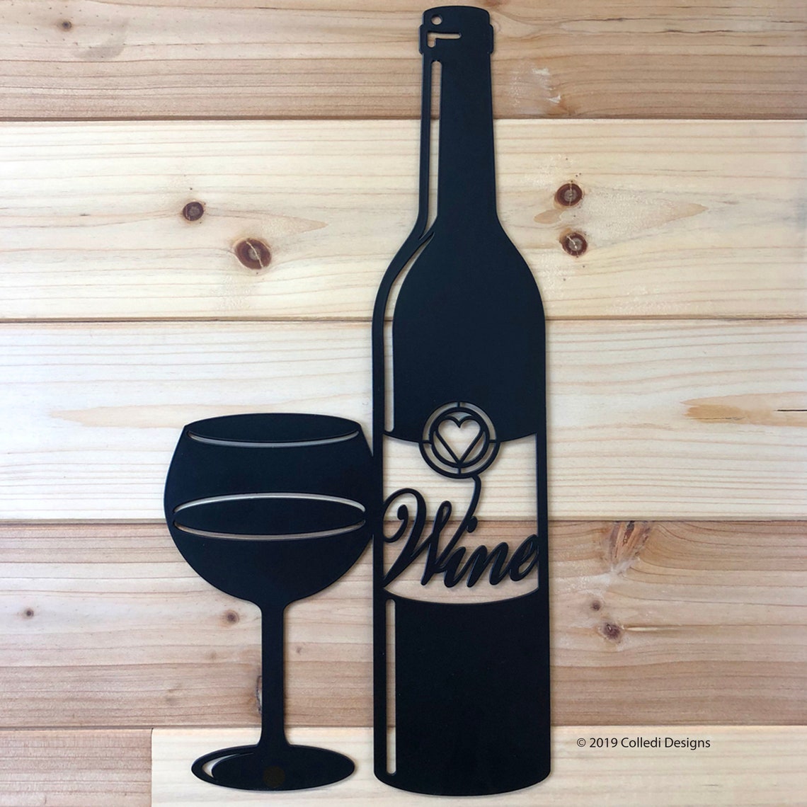 Wine Bottle Metal Wall Art Wine Lover Gift Wine Lover Home Etsy