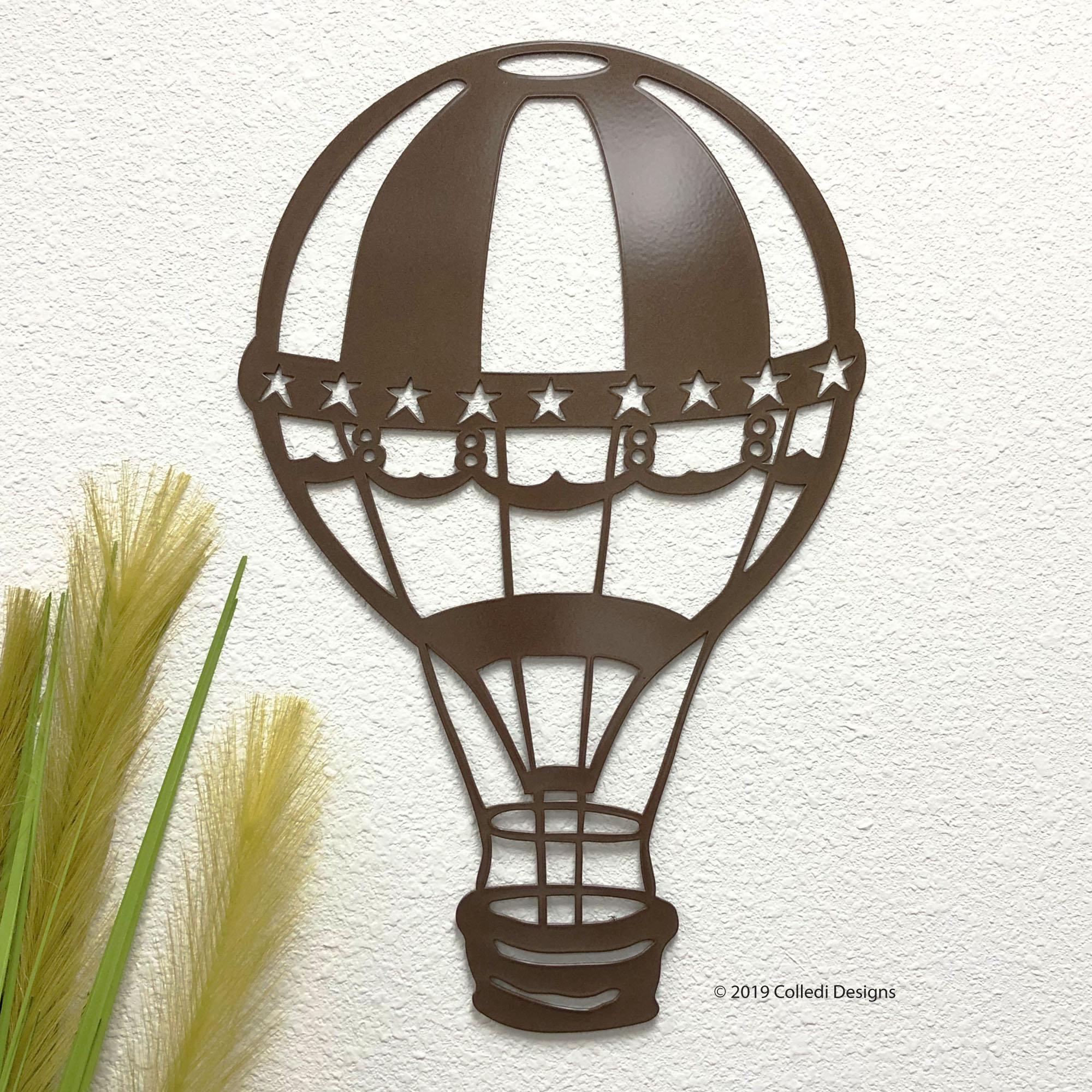 Hot Air Balloon Metal Wall Art Vintage Style Balloon Art Etsy