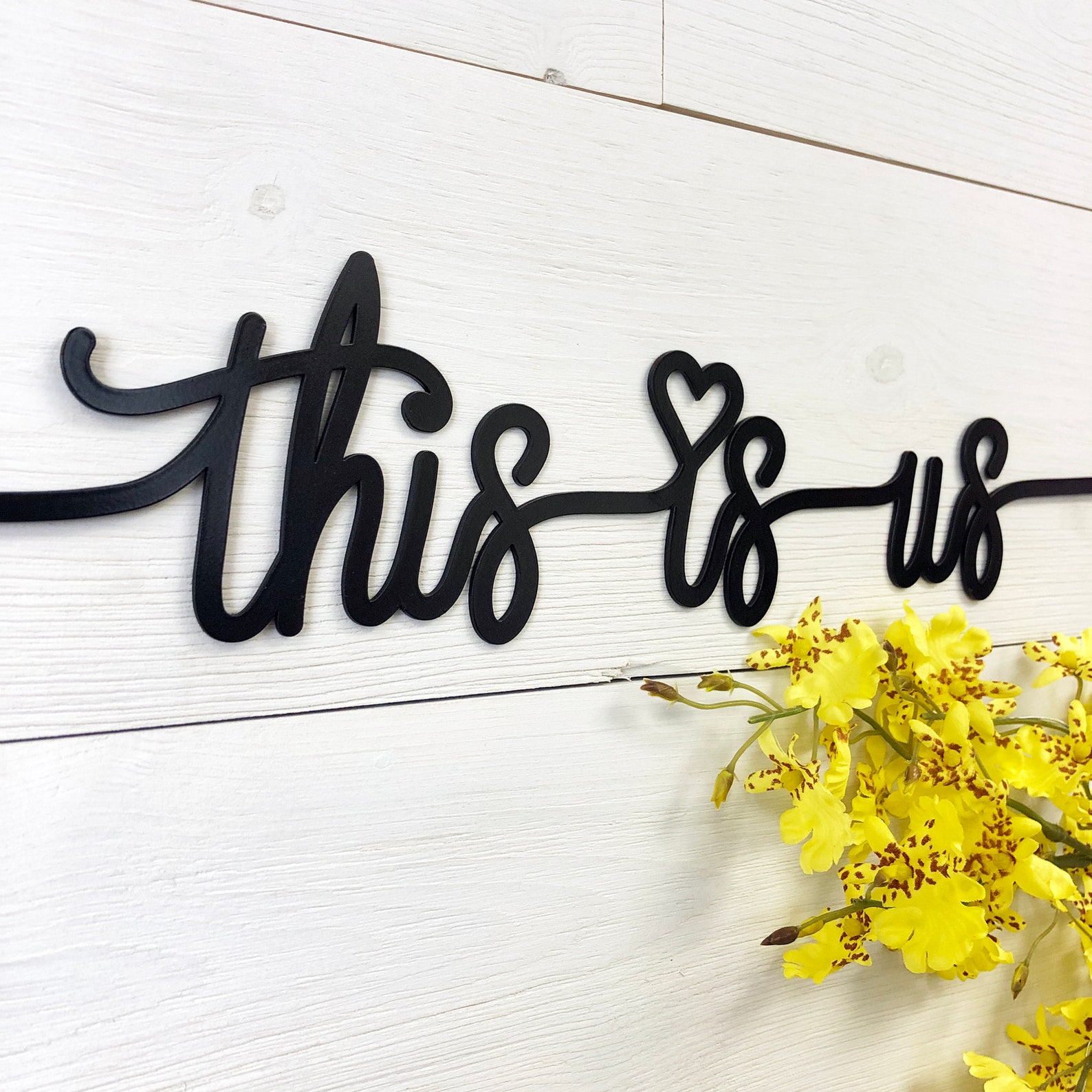 This is Us Phrase Metal Wall Art This is Us Words Sign Etsy