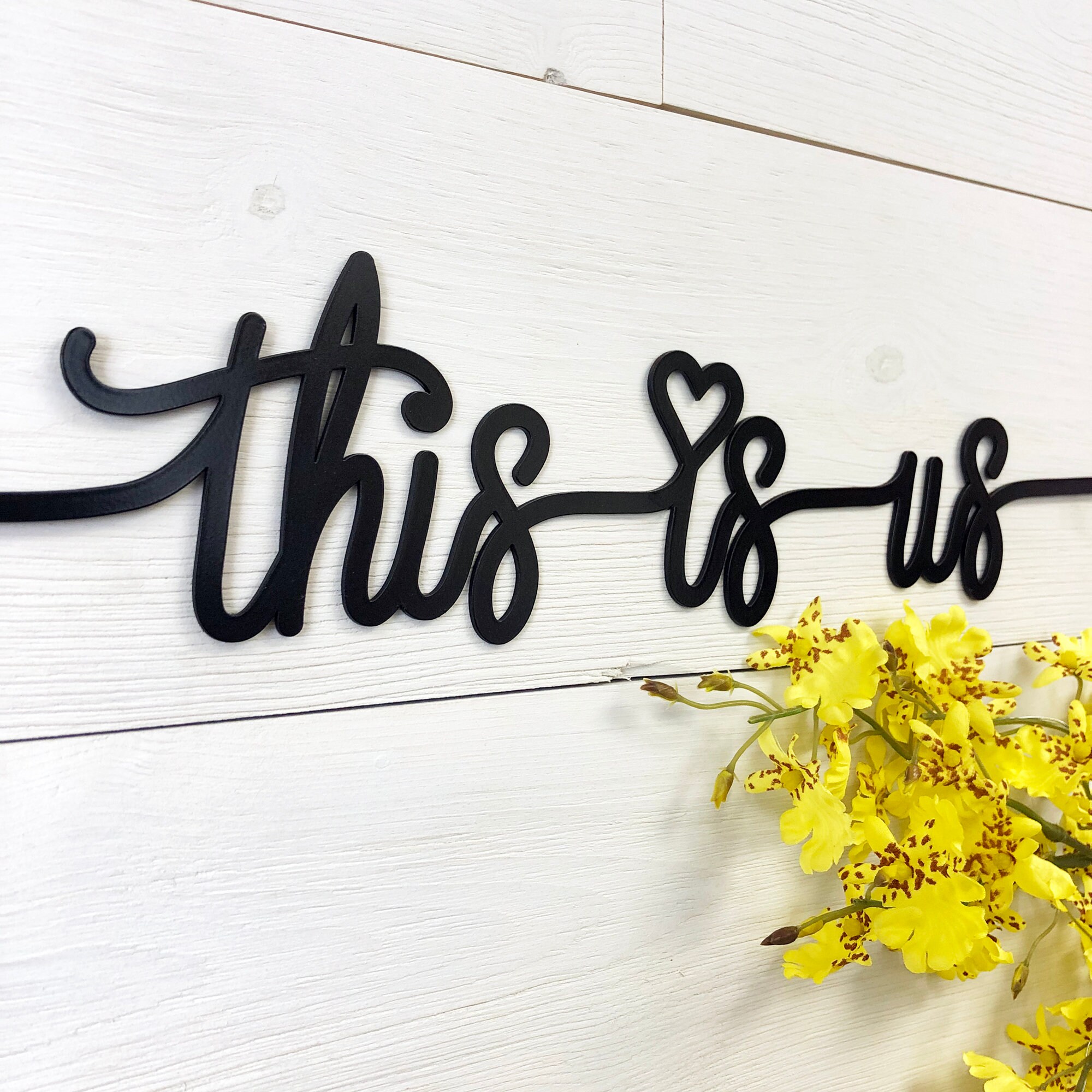 This is Us Phrase Metal Wall Art This is Us Words Sign Etsy