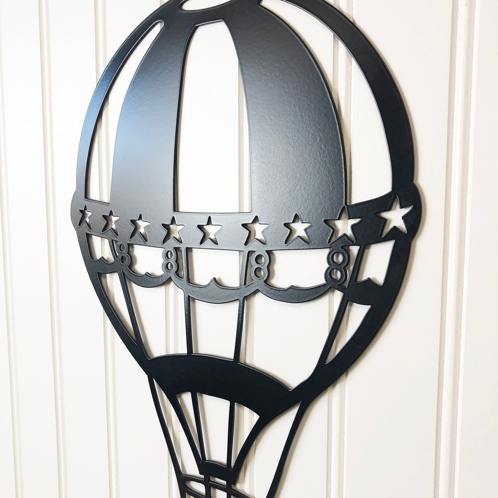 Hot Air Balloon Metal Wall Art Vintage Style Balloon Art Etsy