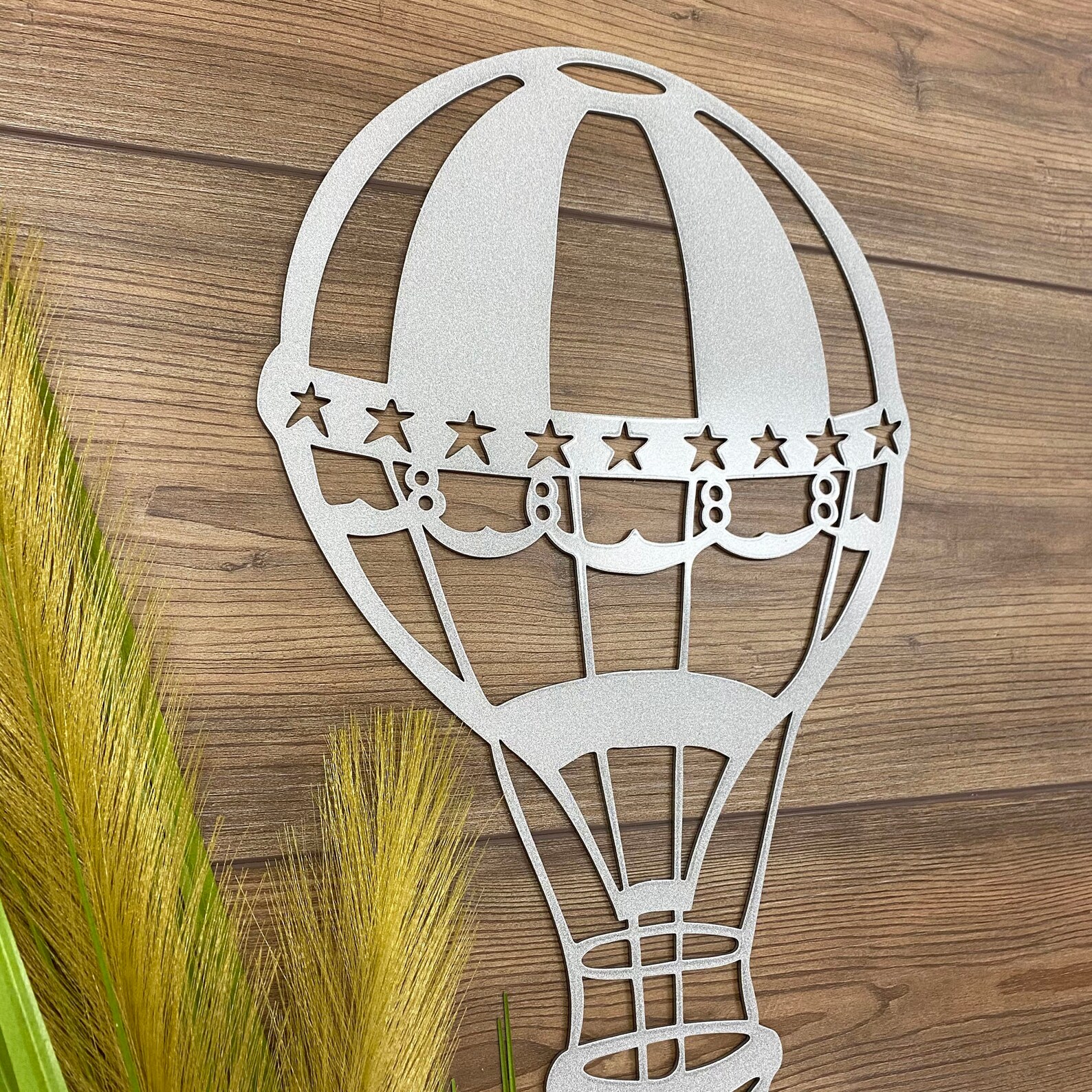 Hot Air Balloon Metal Wall Art Vintage Style Balloon Art Etsy