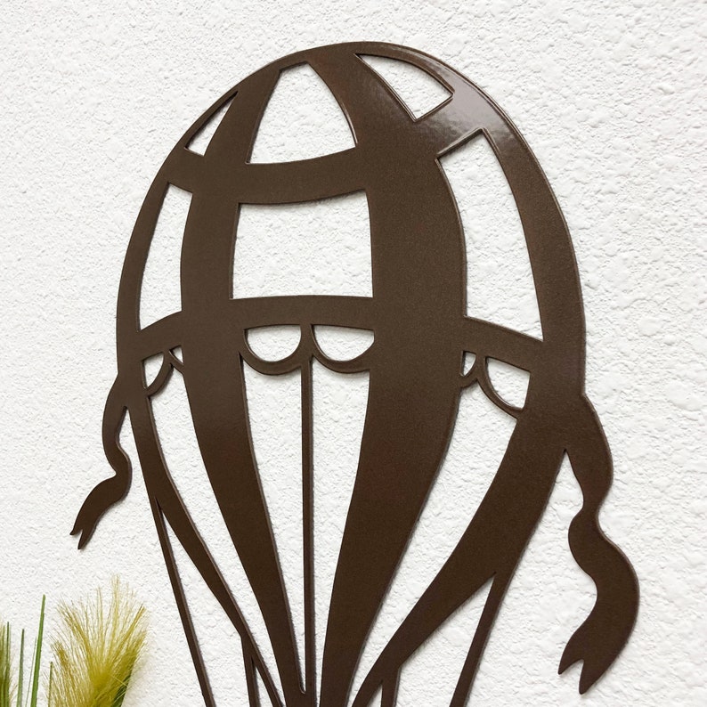 Hot Air Balloon Metal Wall Art Vintage Style Balloon Art Etsy