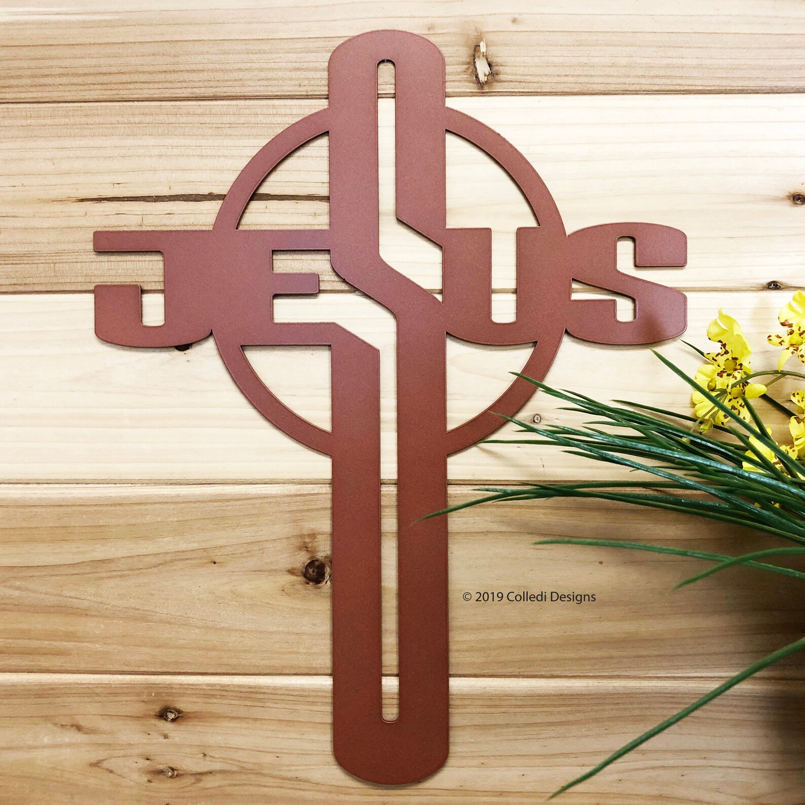 Jesus Cross Metal Wall Art Religious Gift Cross Wall Decor Etsy