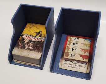 Mini Card Deck Box, Draw and Discard Trays, Storage - Various Deck Thickness Sizes