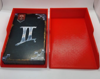 Tarot Card Deck Box, Draw and Discard Trays, Storage - Various Deck Thickness Sizes