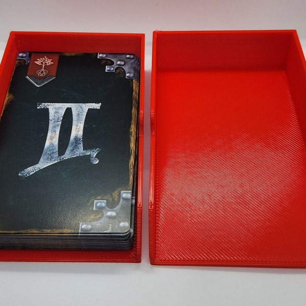 Tarot Card Deck Box, Draw and Discard Trays, Storage - Various Deck Thickness Sizes