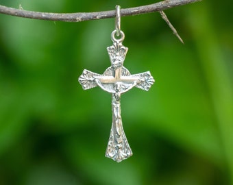 Sterling Silver Crucifix for Women Crucifix for Men 925 Sterling Silver Pendant Necklace Chain