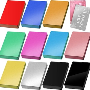 Bulk Blank Aluminum Business Cards for Laser Engraving with Rounded Corners, Aluminum Business card blanks