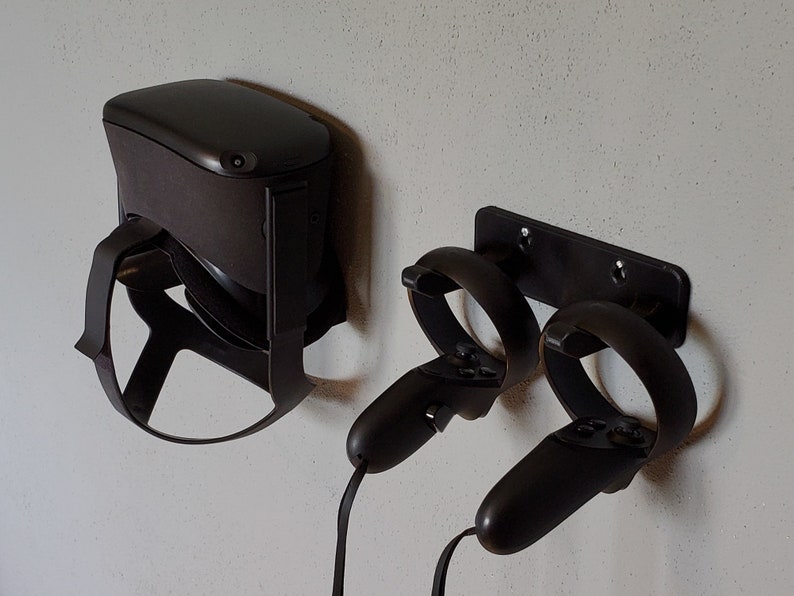 VR Headset Stand and Controller Wall Mount for Oculus Quest Etsy