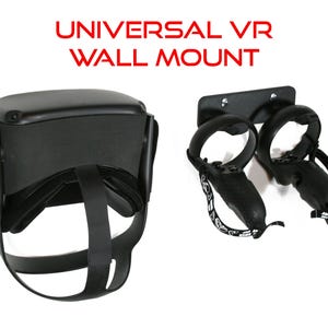 Suporte de parede universal para headsets e controles de VR - Quest 2, Rift S, suporte para HTC Vive