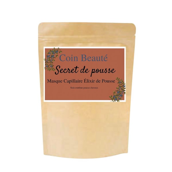 Secret de pousse poudre ayruvedique, masque en poudre cheveux extrême pousse, masque pousse cheveux